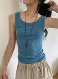 Kiku Basic Ribbed Sleeveless