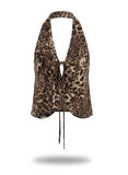 Leopard Halter Sleeveless