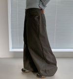 Hyakko Stripe Cotton Wide Pants