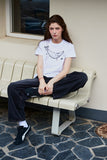 Angel Brooch Crop Short Sleeve Tee