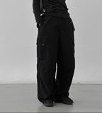 Thermal Button Washed Cargo Pants
