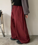 Yokuro banding wide cotton pants