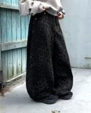Dahi Leopard Print Balloon Over Fit Long Pants