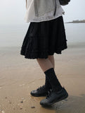Dinhi Frill Tiered Midi Skirt