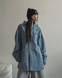 Ordi Snap Over Hood Shirt