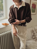 Clay collar long sleeve t-shirt