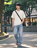 Round Henley Neck Short Sleeve T-shirts