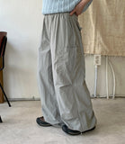 Mondue Banding String Parachute Cargo Pants