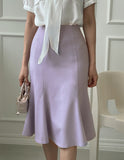 Deuelrin Mermaid Slit Skirt