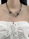 Rakit Buckle Leather Necklace