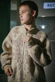 [2-WAY] Java Pattern Zip-Up Knit