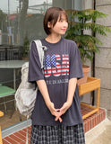 [unisex] Kemnio Printing Over Short Sleeve Tee