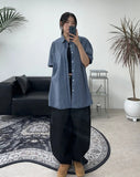 Ietan Slap Balloon Denim Pants