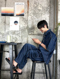 Line Brush Wide Denim