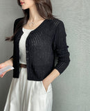 Mayben Ribbed Knit Cardigan