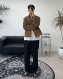Eto Wide Black Cotton Pants