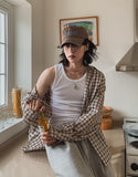 Scuz seersucker check shirt