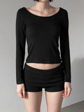 Roun Basic Deep Round Neck Tee