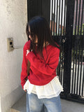 Muden Basic Color Round Neck Knit