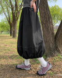 [BAONHAUS] Rildi Line Banding Balloon Long Skirt