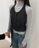 Ledan Turtleneck Layered Long Sleeve T-Shirt