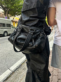 Multi-pocket vintage cross bag