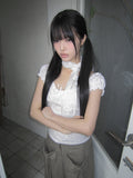 Q's Flower Sleeveless Blouse