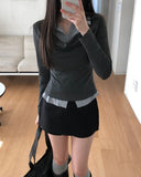 Reet Drape Layered Shirt