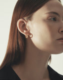 Champagne Moon 14K Goutte Oval Earrings S