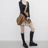 Liman frill belt skirt