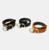 Vintage buckle leather belt