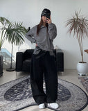 Heid Check Layered Balloon Pants