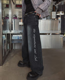 Velky Side Embroidered Denim Pants