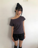 Libya Boat Neck Short Sleeve T-shirt