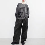 (Unisex) Lenan String Slit Pants