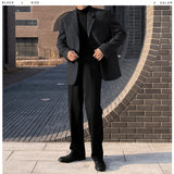 Herring Wool Three-Button Jacket