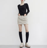 Giony Ribbed Brushed T-shirt