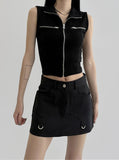 Perrin zip-up sleeveless