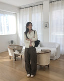 [MADE] Honot Vintage Cut Eyelet Pocket Cotton Pants