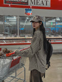 Roen over-checkered shirt