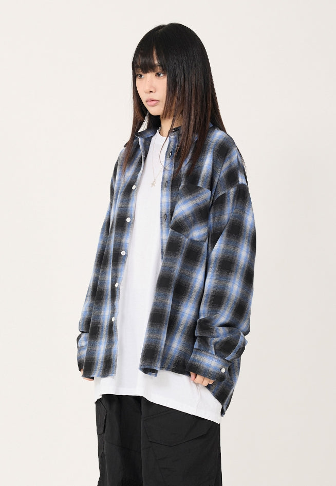 Halona ombre check over shirt
