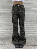Yeru Cargo Military Bootcut Pants