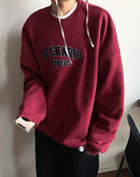 Mali Dark Red Lettering Sweatshirt