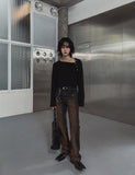 [LANARCH] Sand fade bootcut denim