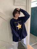 [unisex] Rikimo star printing over long sleeve tee