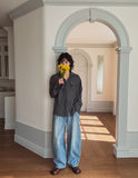 Wayne Stripe Balloon Denim Pants