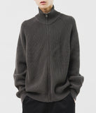 Bon Color Knitted Zip Up