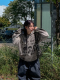 Komap Dirty Over Knit Hoodie