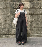 Attle Overall Cotton Wide Pants