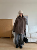 Runid quilted wool hood coat - Wool 50